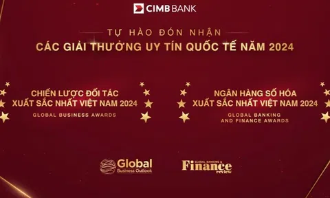 Ngân hàng CIMB Việt Nam nhận giải thưởng quốc tế về số hóa và chiến lược